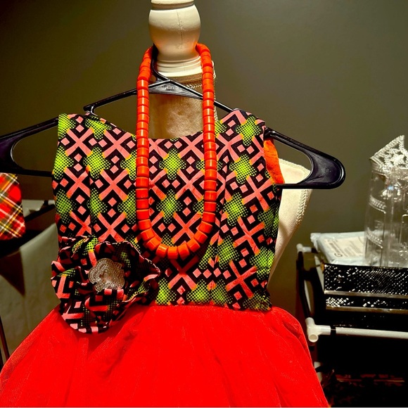 Vintage Tulle Ruffles Multicolor Girl’s Dress - Picture 5 of 6